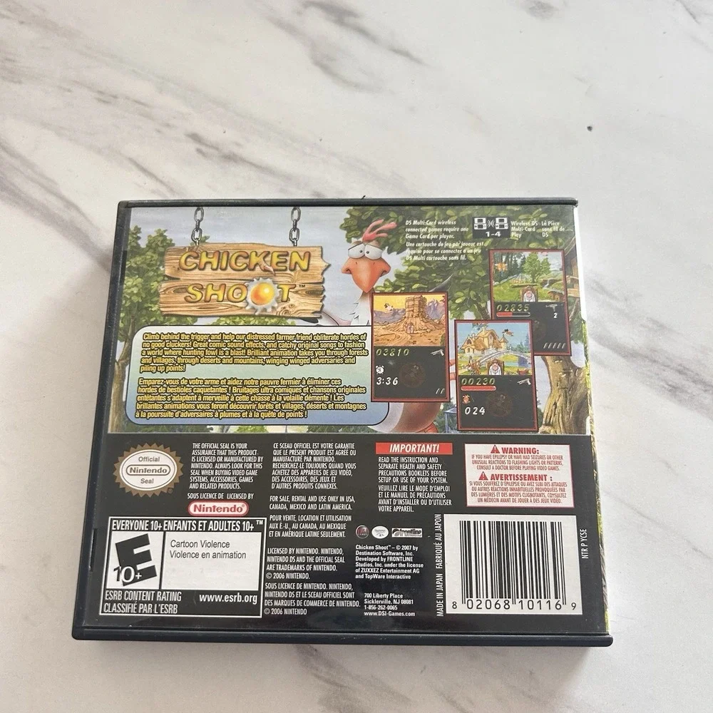 Nintendo DS Chicken Shoot Game DSI Games Everyone 2006 UU